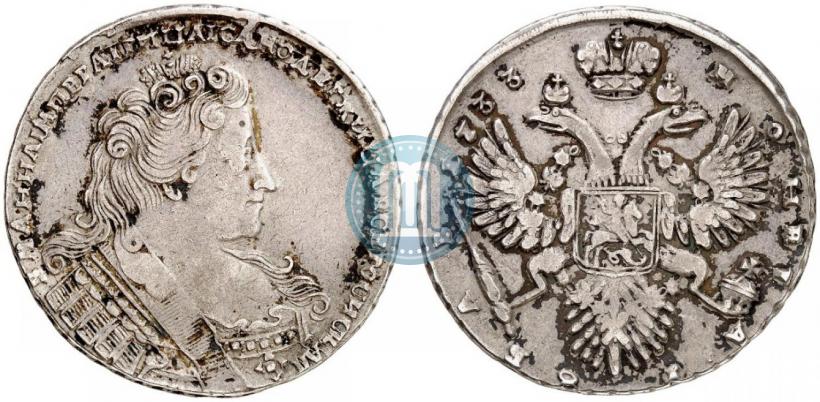 Picture 1 rouble 1733 year  