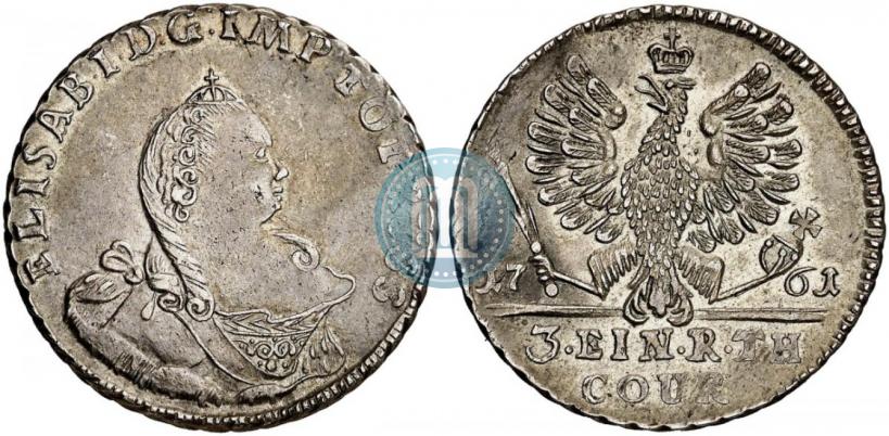 Picture 1/3 Thaler 1761 year  