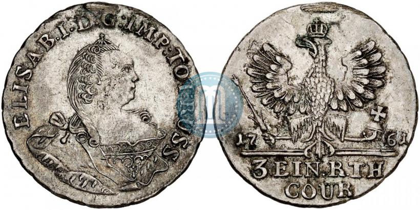 Picture 1/3 Thaler 1761 year  