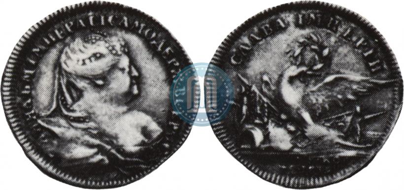 Picture Token Coin 1739 year  "To commemorate the peace with Turkey"