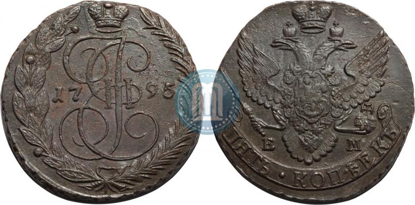 Фото 5 копеек 1795 года ЕМ 