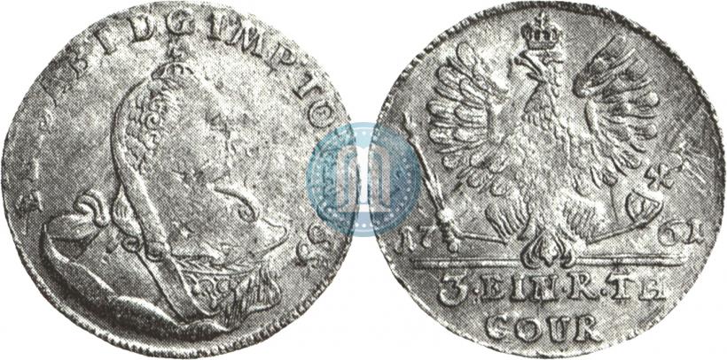 Picture 1/3 Thaler 1761 year  