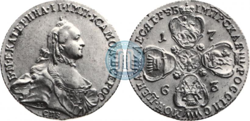 Picture 10 roubles 1763 year СПБ 