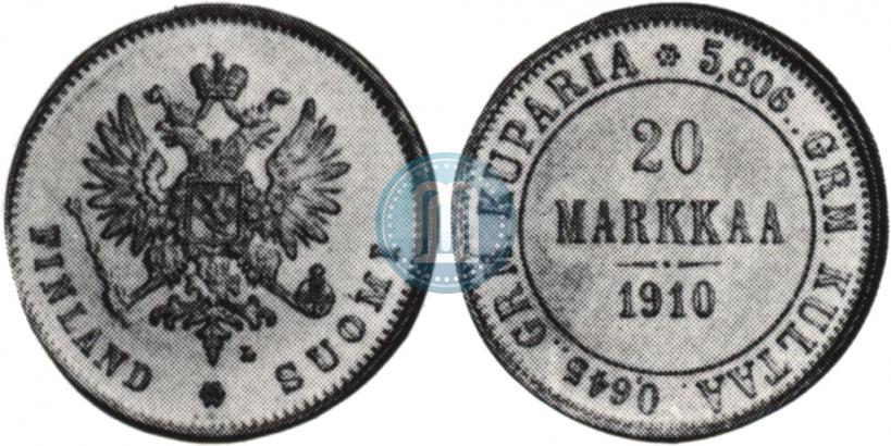 Picture 20 markkaa 1910 year L 