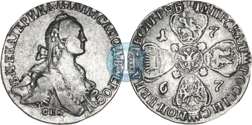 Picture 10 roubles 1767 year СПБ 