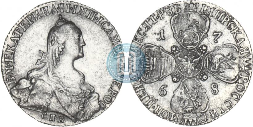 Picture 10 roubles 1768 year СПБ 