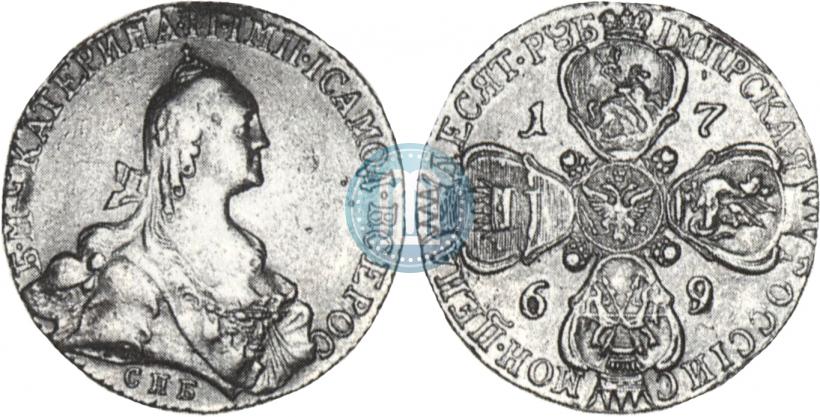 Picture 10 roubles 1769 year СПБ 