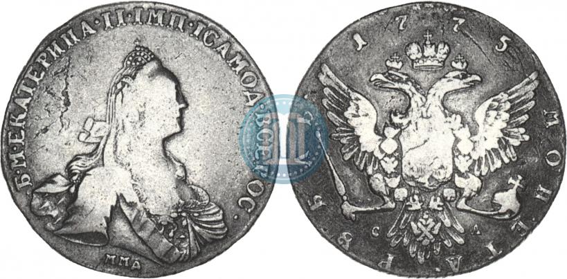 Picture 1 rouble 1775 year ММД-СА 