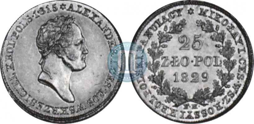 Picture 25 złotych 1829 year FH 