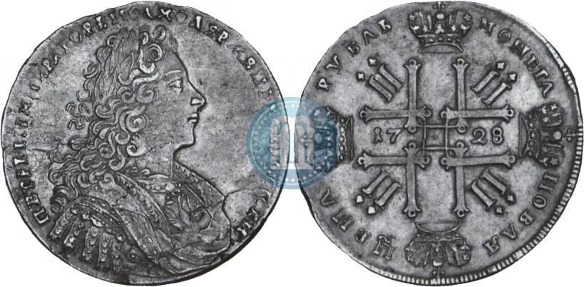 Picture 1 rouble 1728 year  "Type of 1728"