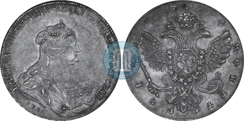 Picture 1 rouble 1738 year СПБ "Petersburg type"