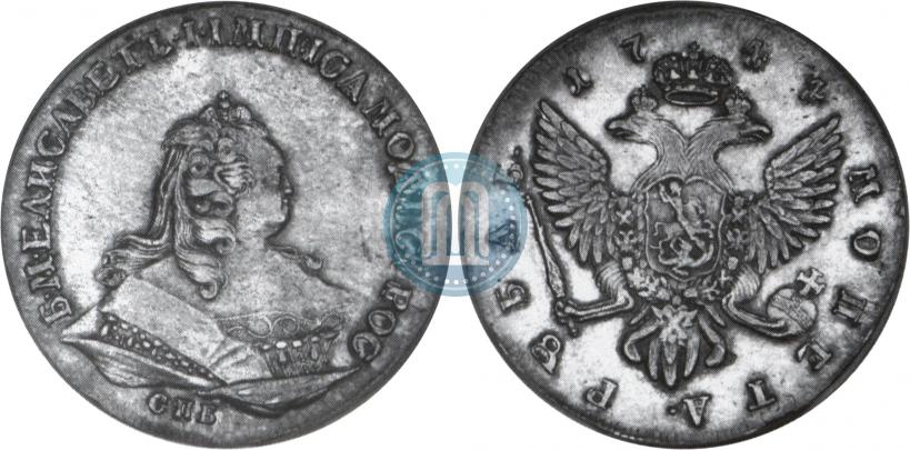 Picture 1 rouble 1744 year СПБ 