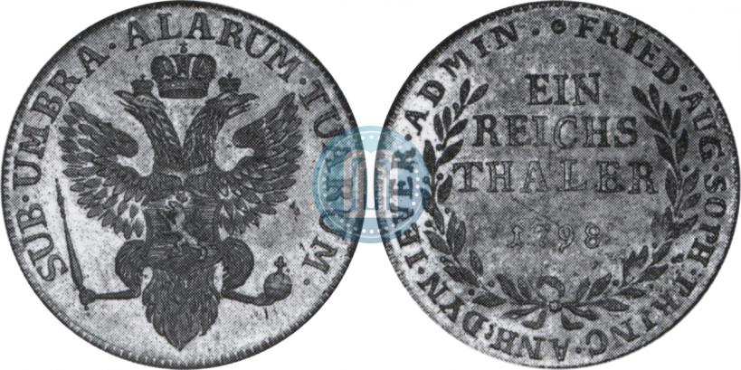 Picture Ein reichsthaler 1798 year  "Dutchy of Jever"