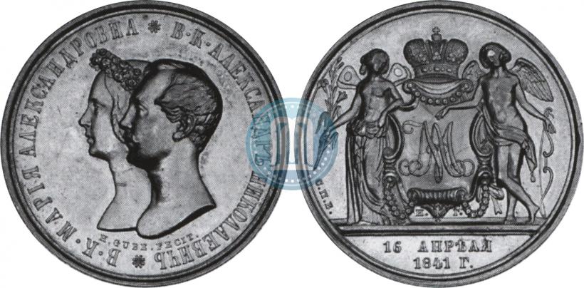 Picture 1 rouble 1841 year СПБ-НГ "In the memory of the wedding of the crown prince"