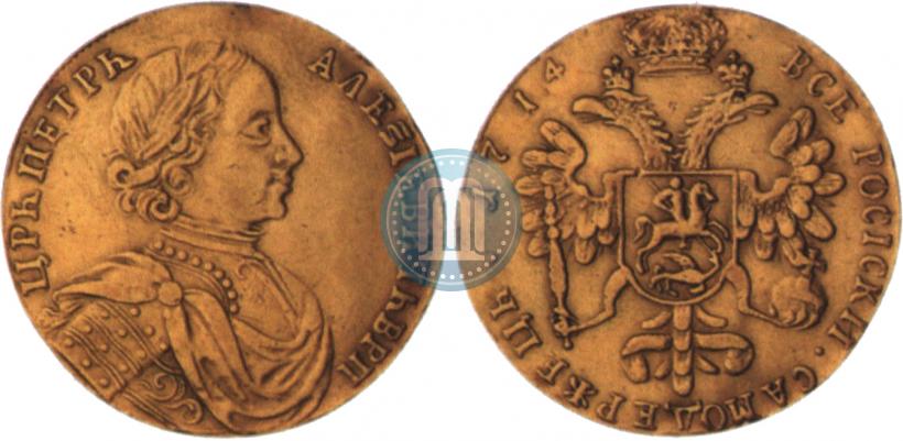 Picture 2 ducats 1714 year  