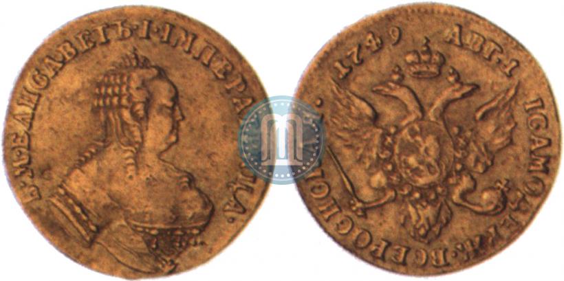 Picture 1 ducat 1749 year  "Eagle on the reverse"