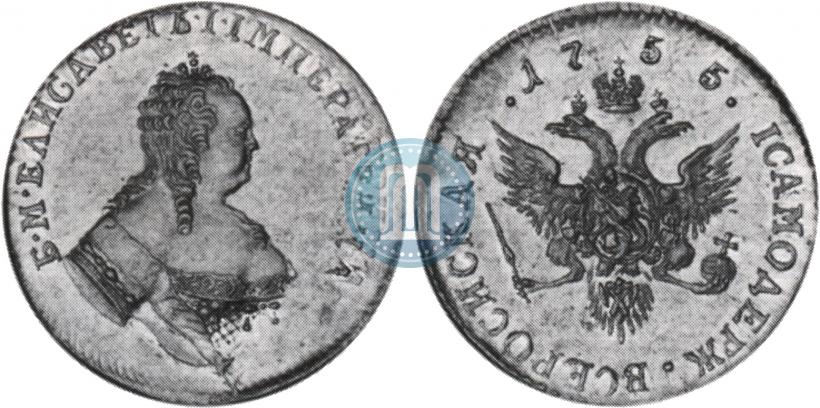 Picture 1 ducat 1755 year  "Eagle on the reverse"