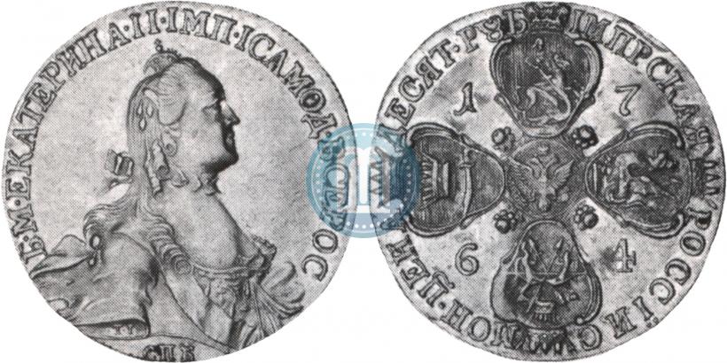 Picture 10 roubles 1764 year СПБ 