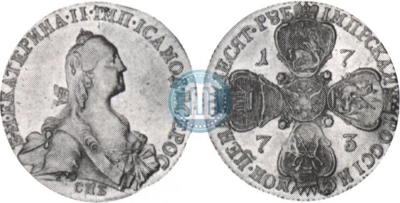 Picture 10 roubles 1773 year СПБ 