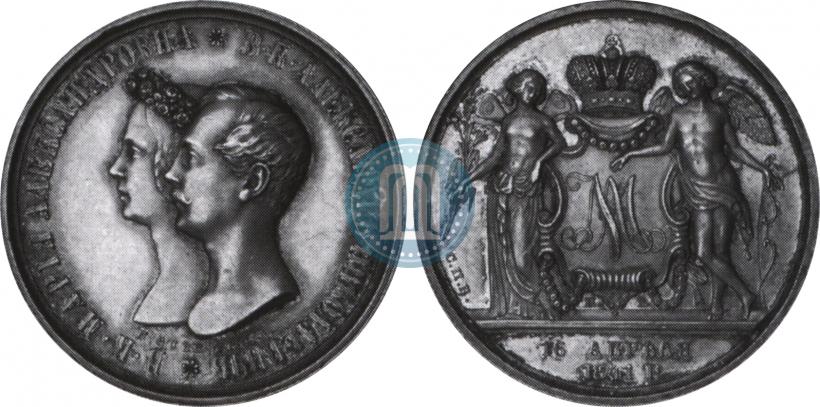 Picture 1 rouble 1841 year СПБ-НГ "In the memory of the wedding of the crown prince"