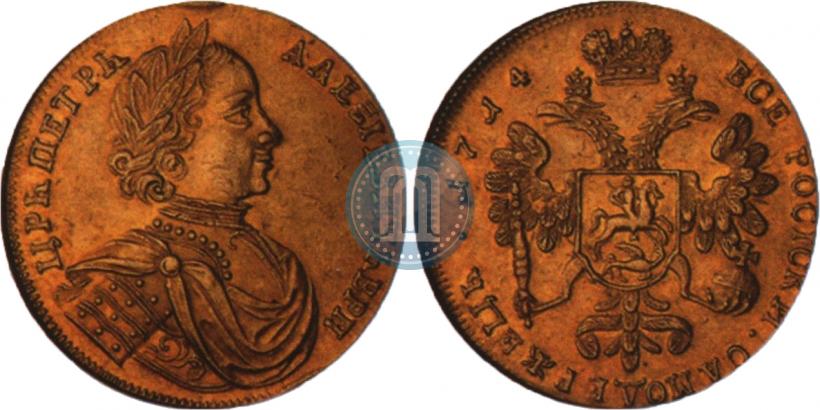 Picture 2 ducats 1714 year  