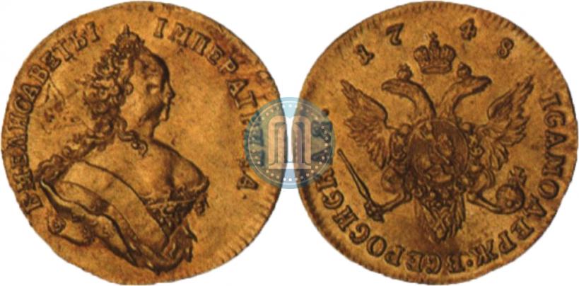 Picture 1 ducat 1748 year  