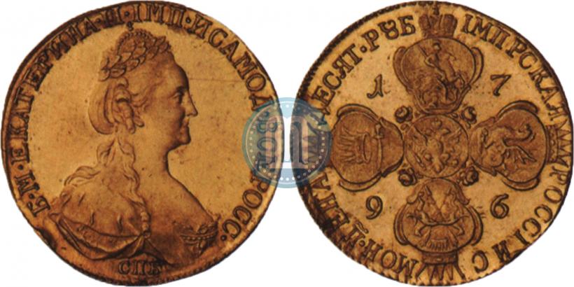 Picture 10 roubles 1796 year СПБ 