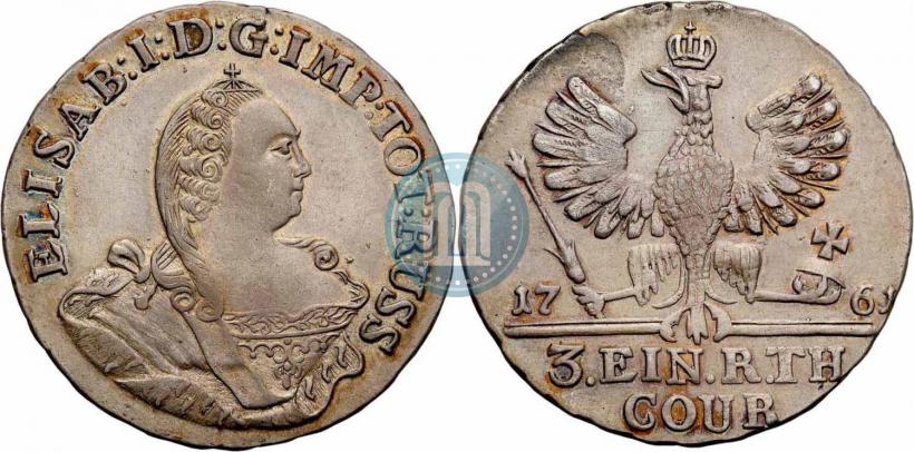 Picture 1/3 Thaler 1761 year  