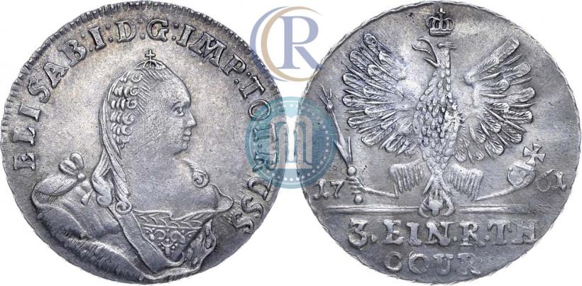 Picture 1/3 Thaler 1761 year  