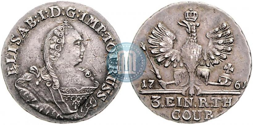 Picture 1/3 Thaler 1761 year  