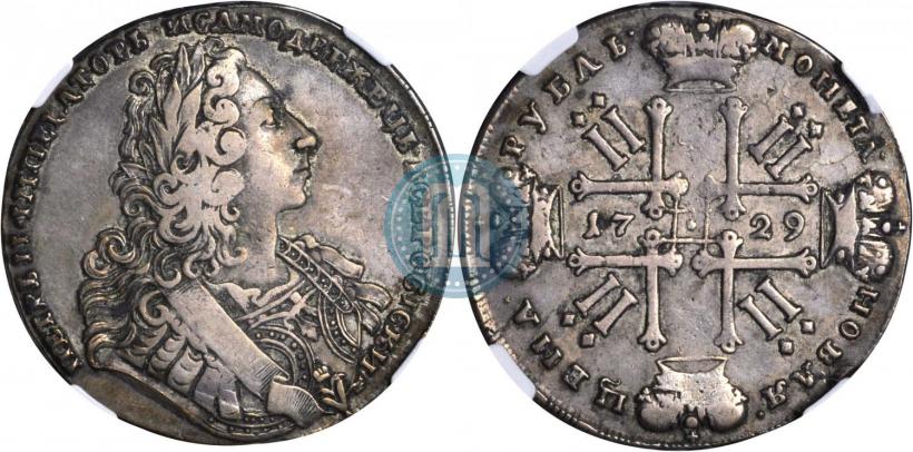 Picture 1 rouble 1729 year  "Type of 1729"