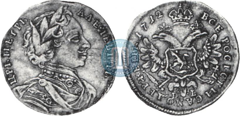 Picture 1 ducat 1712 year D-L 