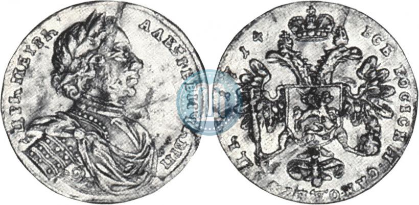 Picture 2 ducats 1714 year  