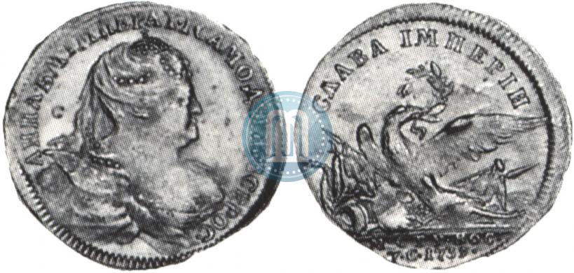 Picture Token Coin 1739 year  "To commemorate the peace with Turkey"