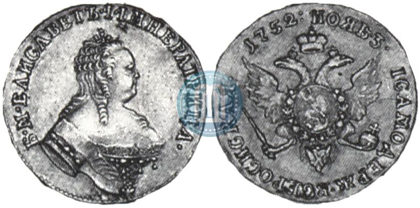 Picture 1 ducat 1752 year  "Eagle on the reverse"