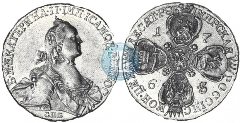 Picture 10 roubles 1765 year СПБ 