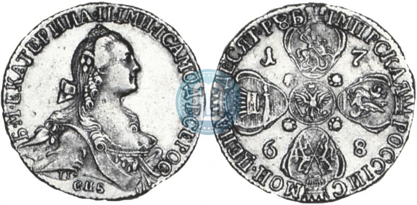 Picture 10 roubles 1768 year СПБ 