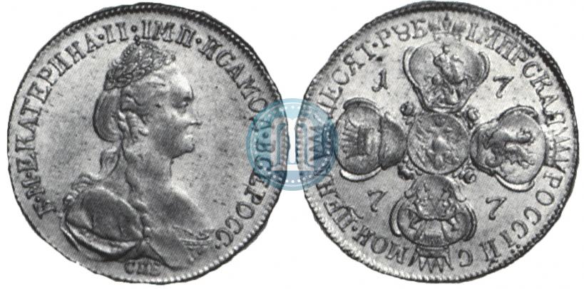 Picture 10 roubles 1777 year СПБ 