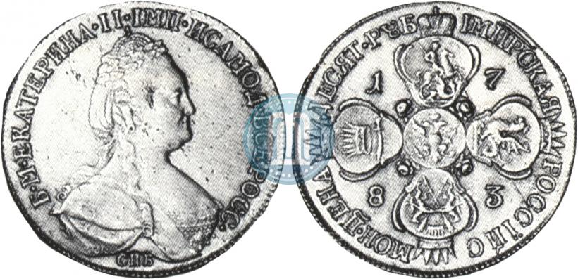 Picture 10 roubles 1783 year СПБ 