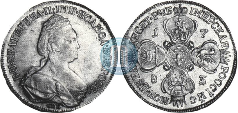 Picture 10 roubles 1783 year СПБ 