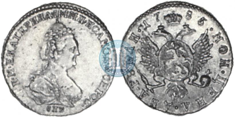 Picture 2 roubles 1785 year СПБ 