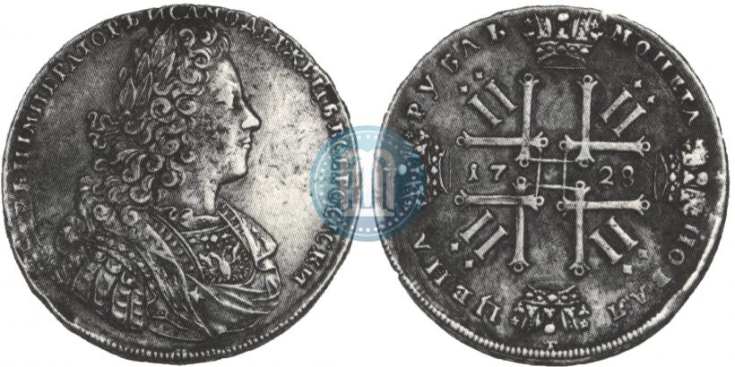 Picture 1 rouble 1728 year  "Type of 1728"