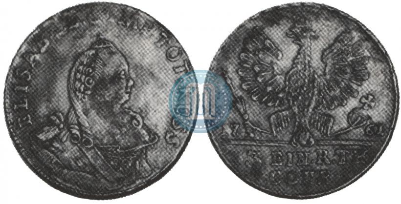 Picture 1/3 Thaler 1761 year  