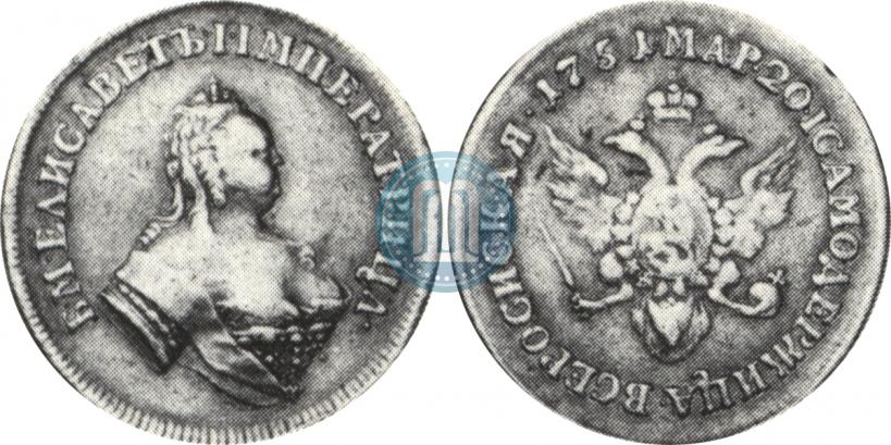 Picture 2 ducats 1751 year  "Eagle on the reverse"