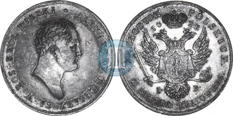 Picture 10 złotych 1822 year IB 