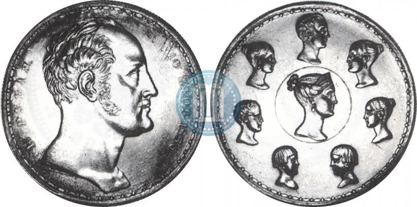 Picture 1,5 roubles - 10 złotych 1836 year П.У. "Family rouble"