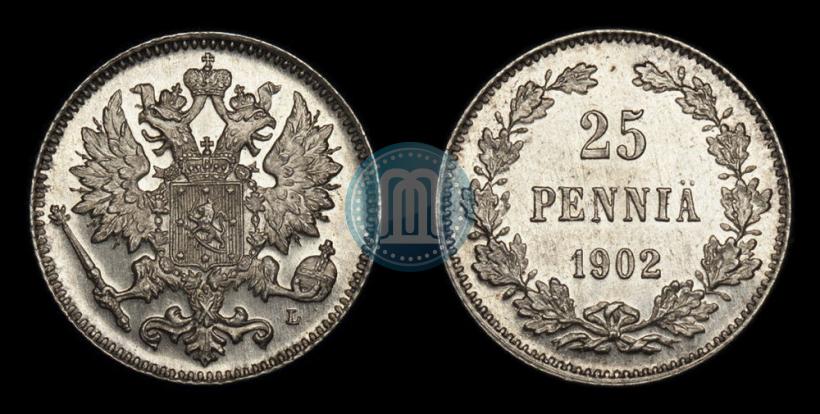 Picture 25 pennia 1902 year L 