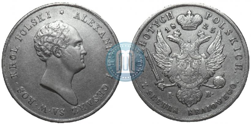 Picture 10 złotych 1825 year IB 