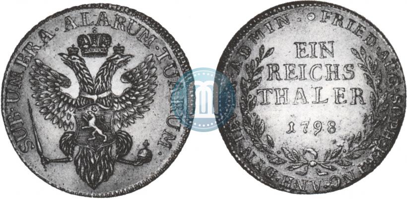 Picture Ein reichsthaler 1798 year  "Dutchy of Jever"