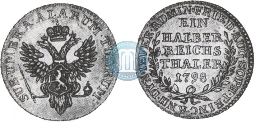 Picture Ein halber reichsthaler 1798 year  "Dutchy of Jever"